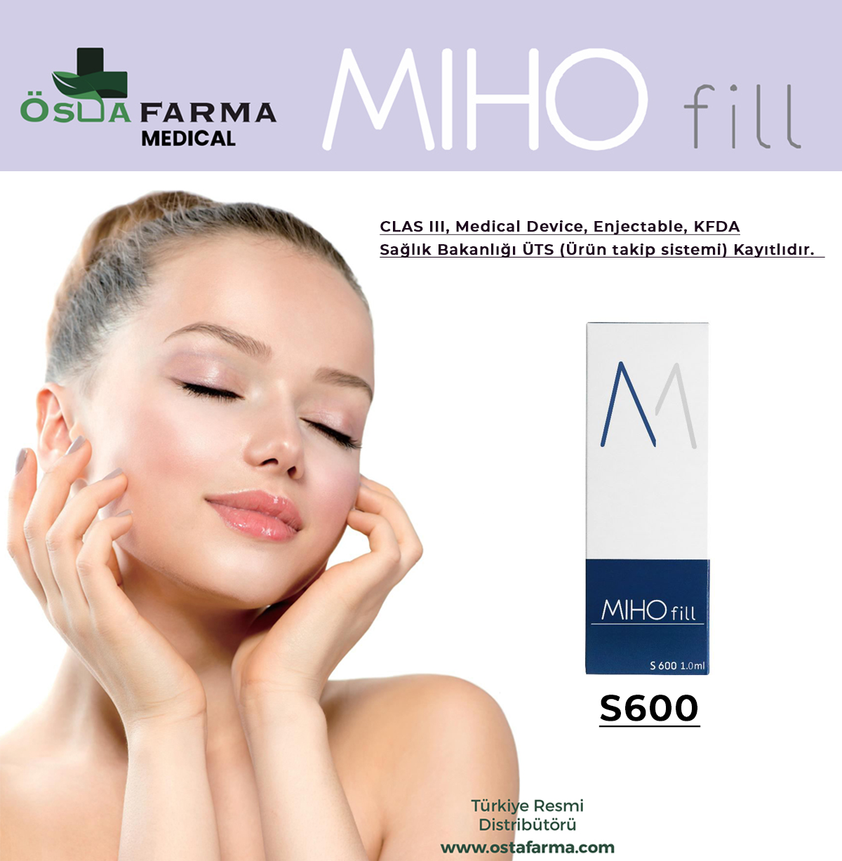  MIHO Fill – Lidocaine Free Crosslinked & UTW(Ultra Thin Walled) HA Filled Needle S600
